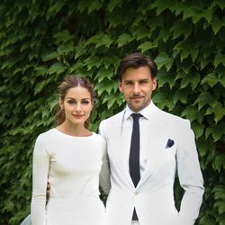 Olivia Palermo y Johannes Huebl, ambos de blanco para celebrar su boda