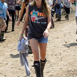 Cressida Bonas en el Festival de Glastonbury 2014