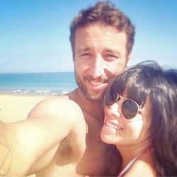 Raquel del Rosario y Pedro Castro en la playa de Maspalomas