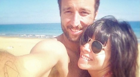 Raquel del Rosario y Pedro Castro en la playa de Maspalomas