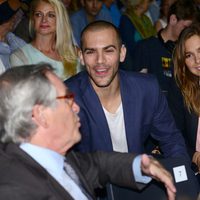 Marc Clotet y Natalia Sánchez en el concierto de Kevin Costner en Barcelona