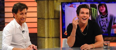 Austin Mahone se divierte con Pablo Motos en 'El hormiguero'