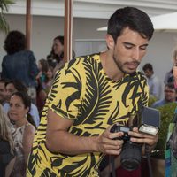 El DJ Pepino Marino y Karmele Marchante en la presentación de la primera novela de Nacho Montes