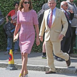 Michael y Carole Middleton en Wimbledon 2014