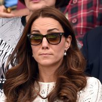 Kate Middleton pone cara de contrariedad en el partido de Andy Murray en Wimbledon 2014