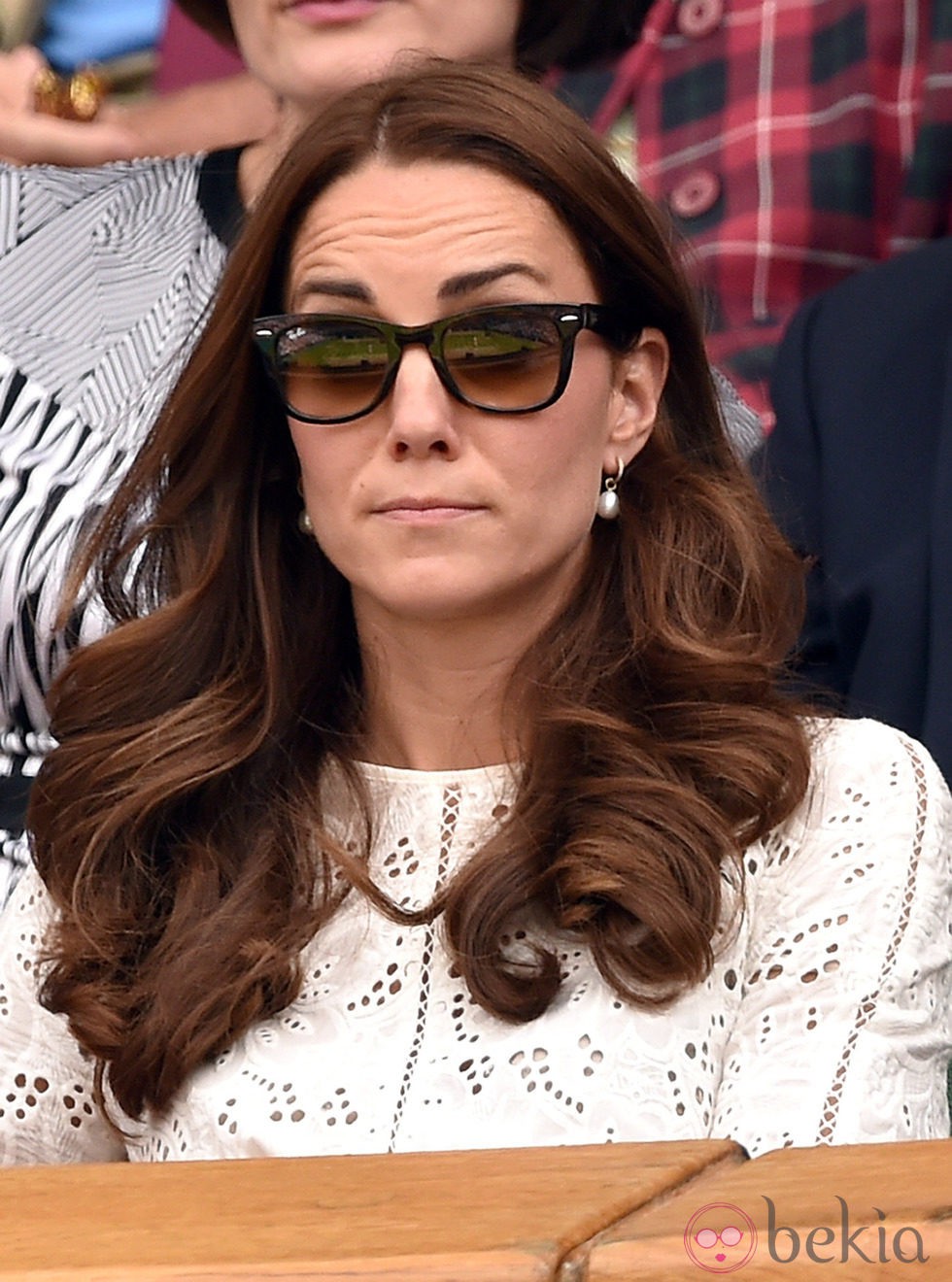 Kate Middleton pone cara de contrariedad en el partido de Andy Murray en Wimbledon 2014