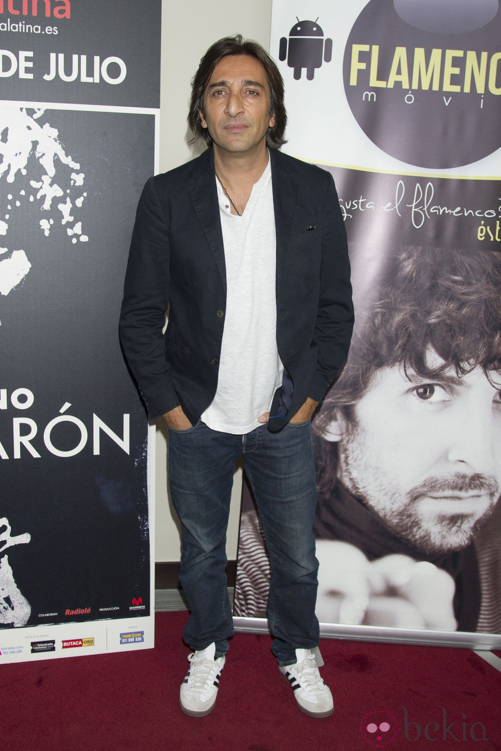 Antonio Carmona en el estreno de 'Eterno Camarón' en Madrid