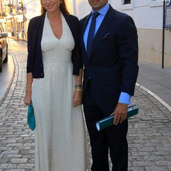 Fran Rivera y Lourdes Montes en el pregón de la Feria de Almonte