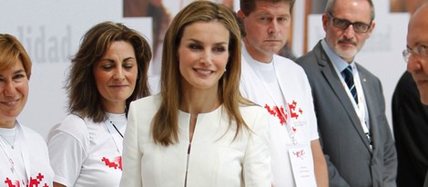 La Reina Letizia, todo sonrisas en el 150 aniversario de Cruz Roja Española