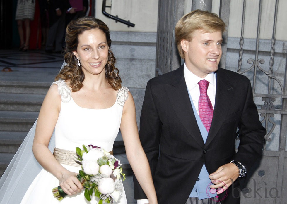 Rocío Posada y José Rubio Vela el día de su boda