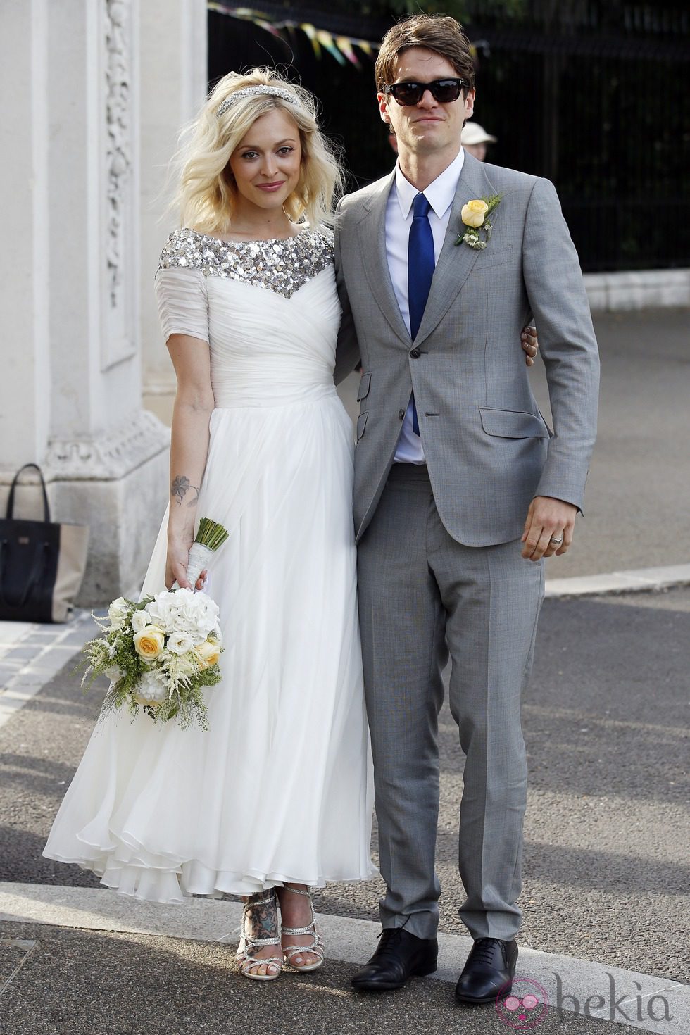 Jesse Wood y Fearne Cotton recién casados