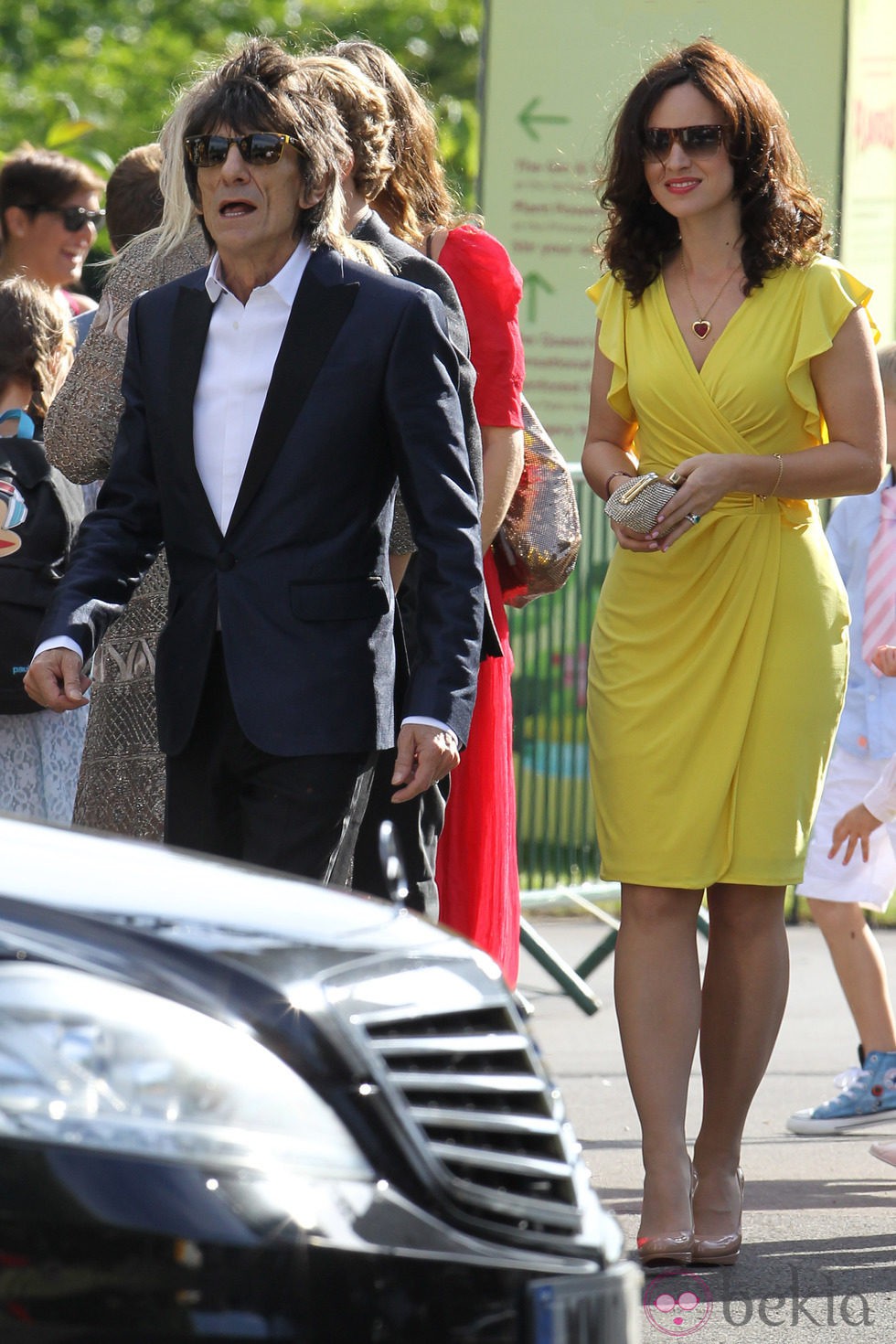 Ronnie Wood en la boda de Jesse Wood y Fearne Cotton