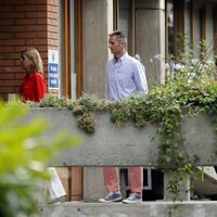 La Reina Sofía con la Infanta Cristina, Iñaki Urdangarín y Juan Valentín en Ginebra