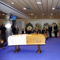 Capilla ardiente de Alfredo Di Stéfano en el palco de honor del Santiago Bernabéu