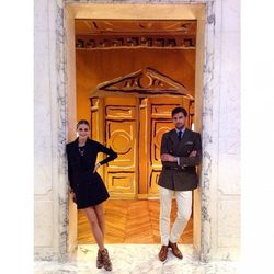 Olivia Palermo y Johannes Huebl en París