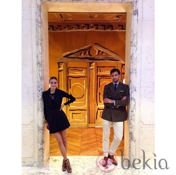 Olivia Palermo y Johannes Huebl en París