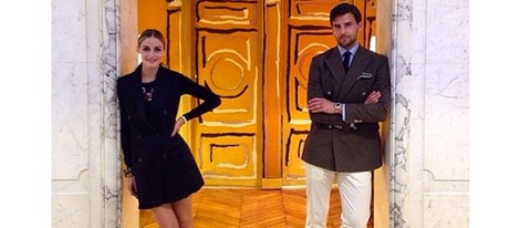 Olivia Palermo y Johannes Huebl en París