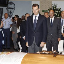 El Rey Felipe en la capilla ardiente de Alfredo Di Stéfano en el palco de honor del Santiago Bernabéu