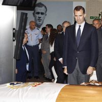 El Rey Felipe en la capilla ardiente de Alfredo Di Stéfano en el palco de honor del Santiago Bernabéu