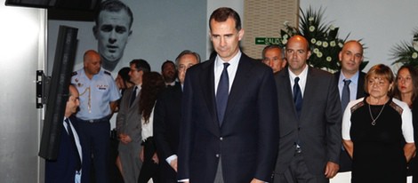 El Rey Felipe en la capilla ardiente de Alfredo Di Stéfano en el palco de honor del Santiago Bernabéu