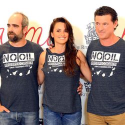 Luis Tosar, Penélope Cruz y Julio Medem en la presentación de la película 'Ma Ma'