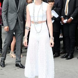 Kristen Stewart en el desfile de Chanel de la Semana de la Alta Costura de París otoño/invierno 2014