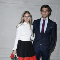 Olivia Palermo y Johannes Huebl en el desfile de Valentino de la Semana de la Alta Costura de París otoño/invierno 2014