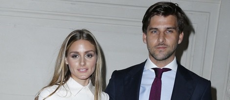 Olivia Palermo y Johannes Huebl en el desfile de Valentino de la Semana de la Alta Costura de París otoño/invierno 2014