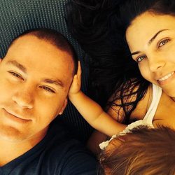 Channing Tatum y Jenna Dewan junto a su hija Everly