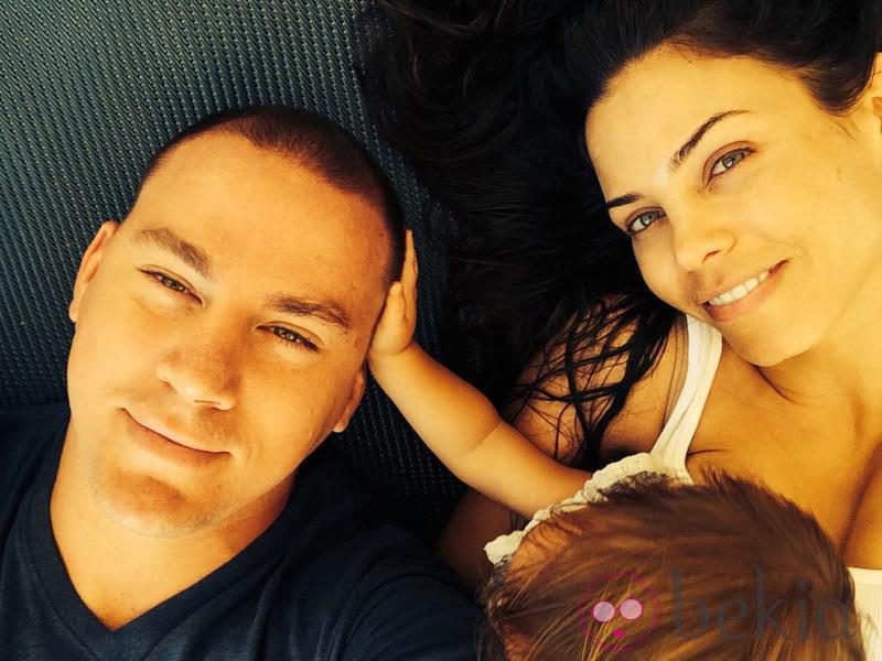 Channing Tatum y Jenna Dewan junto a su hija Everly