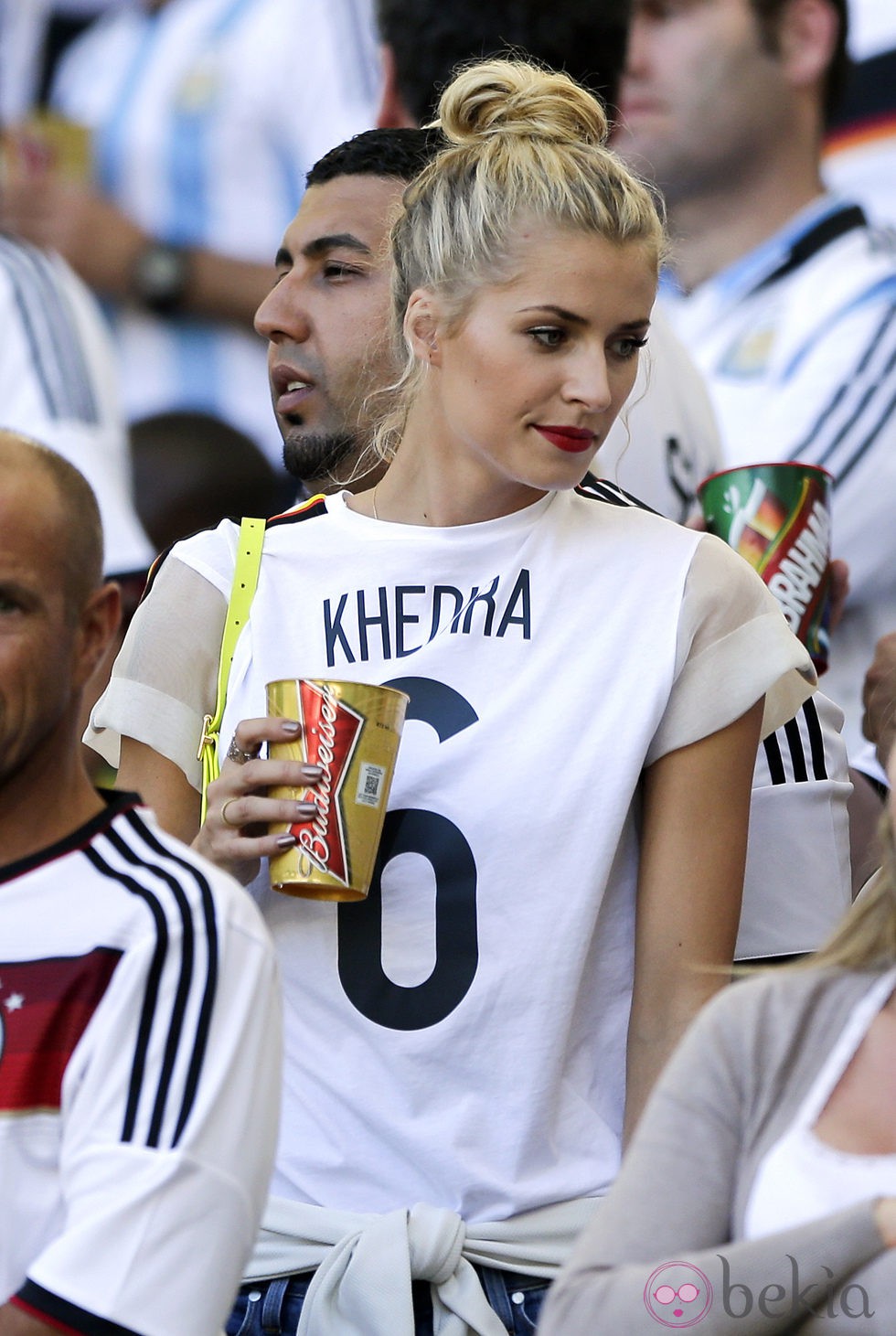 Lena Gercke en la final del Mundial 2014