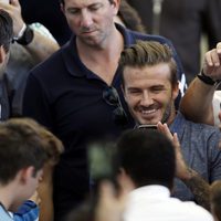 David Beckham fotografía a Pelé en la final del Mundial 2014