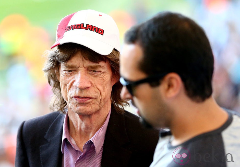 Mick Jagger en la final del Mundial 2014