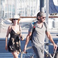 Eugenia Silva y Alfonso de Borbón, de vacaciones en Formentera