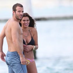 Rafael van der Vaart y Sabia Boulahrouz en Saint Tropez