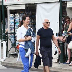 Giorgio Armani y su sobrina Roberta Armani en Saint Tropez