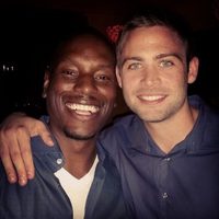 Tyrese Gibson y Cody Walker tras rodar 'Fast & Furious 7'