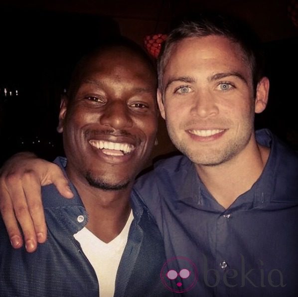 Tyrese Gibson y Cody Walker tras rodar 'Fast & Furious 7'