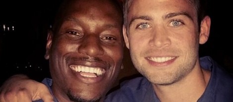 Tyrese Gibson y Cody Walker tras rodar 'Fast & Furious 7'