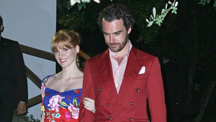 Jessica Chastain y Gian Luca Passi en el Festival de Cine de Isquia 2014