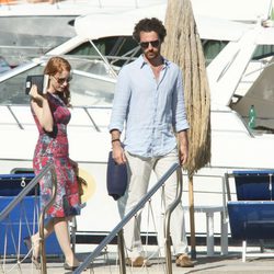 Jessica Chastain y Gian Luca Passi de vacaciones en Isquia