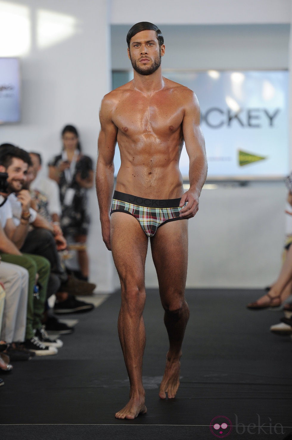 José Lamuño desfilando para Jockey en la MFSHOW primavera/verano 2015