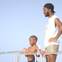 El futbolista Didier Drogba en Formentera