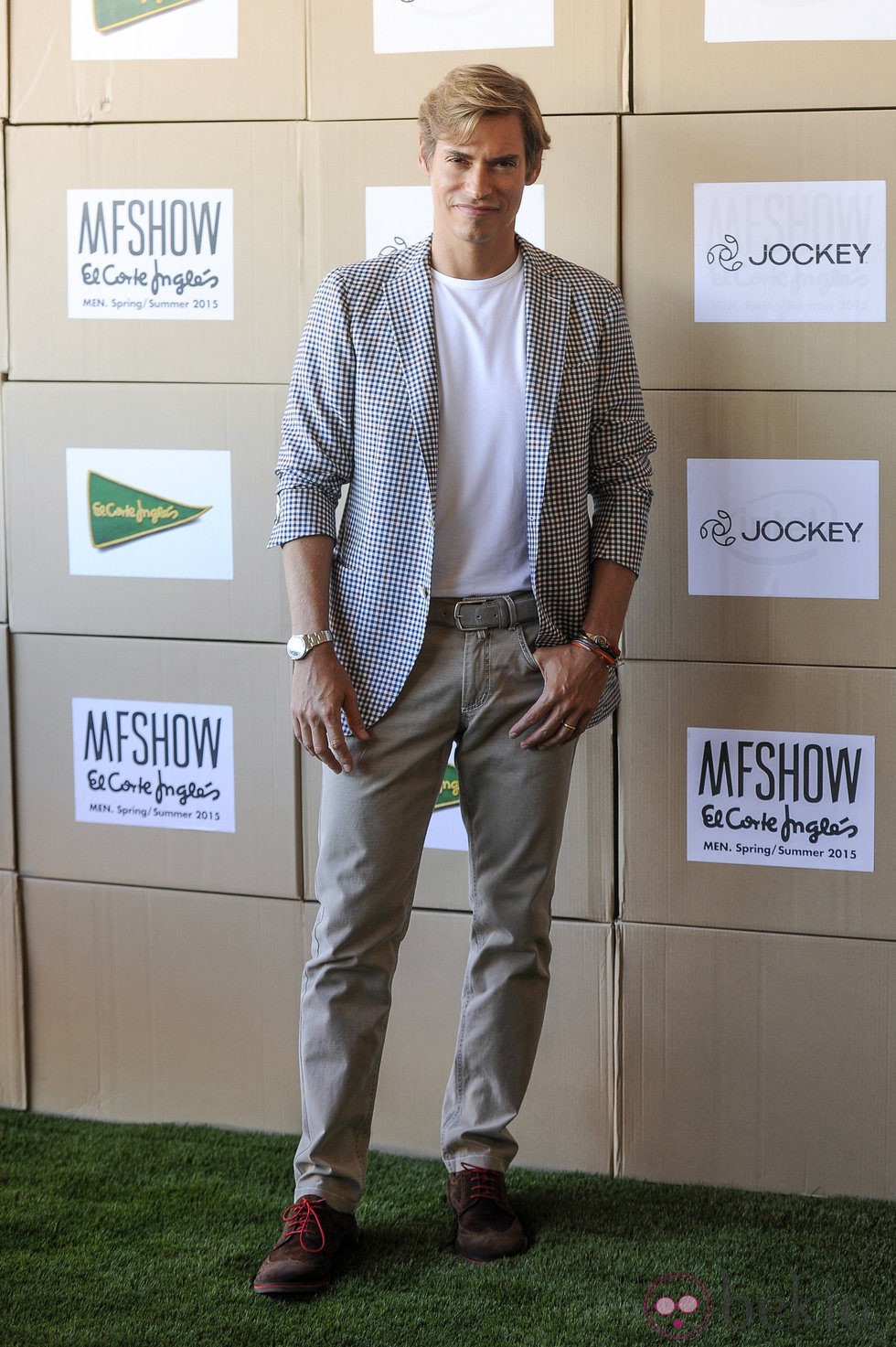 Carlos Baute en el desfile de Jockey de la MFSHOW primavera/verano 2015