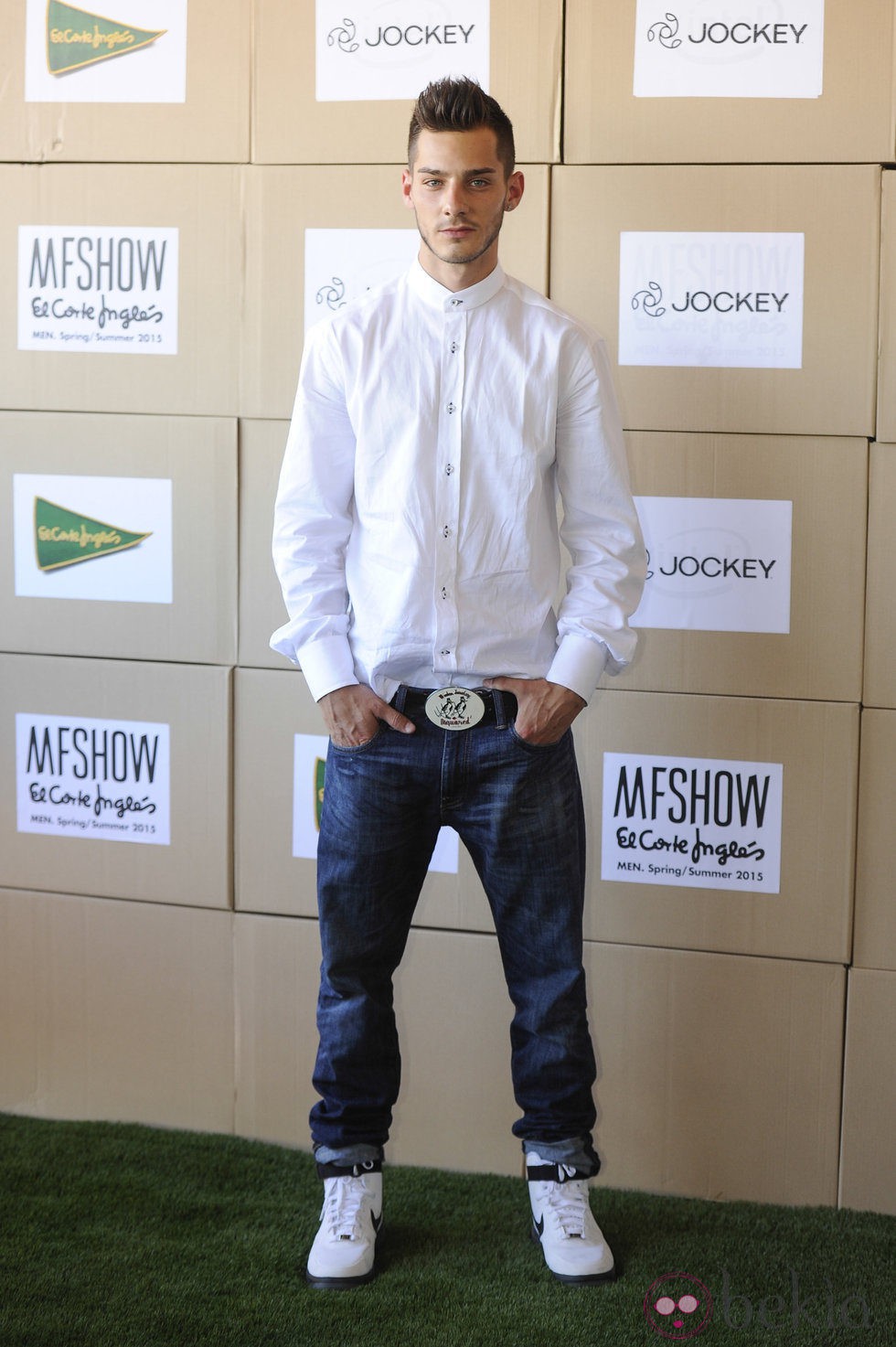 Joel Bosqued en el desfile de Jockey de la MFSHOW primavera/verano 2015