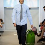 Miguel Herrera desfilando para SOLOiO en MFSHOW MEN primavera/verano 2015