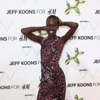 Alek Wek en la fiesta de presentación de la tienda H&M de la Quinta Avenida