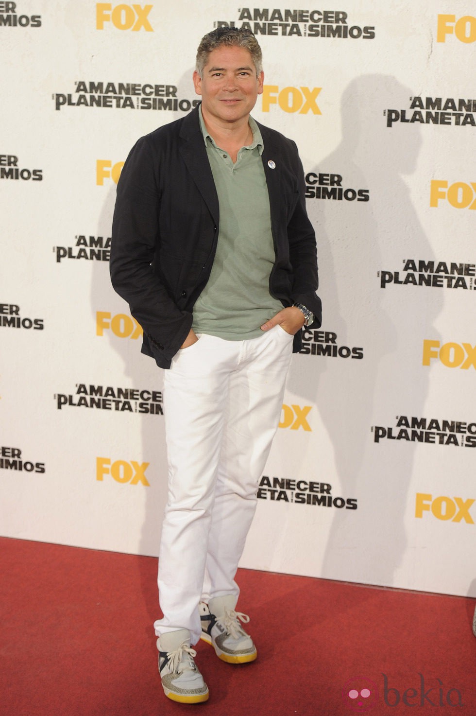 Boris Izaguirre en el estreno de 'El amanecer del planeta de los simios' en Madrid