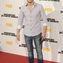 Álex Casademunt en el estreno de 'El amanecer del planeta de los simios' en Madrid