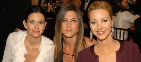 Courtney Cox, Jennifer Aniston y Lisa Kudrow de cena